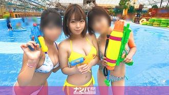GANA-2334 撿起一個在游泳池中閃耀的三重奏！如果互相玩，帶他們去酒店，不知不覺就進入了性狀態！ ??擺脫興奮並轉移到另一個房間和 SEX 原樣！是Kyunkawa讓你覺得你是一個人！女牛仔研磨和光滑漂