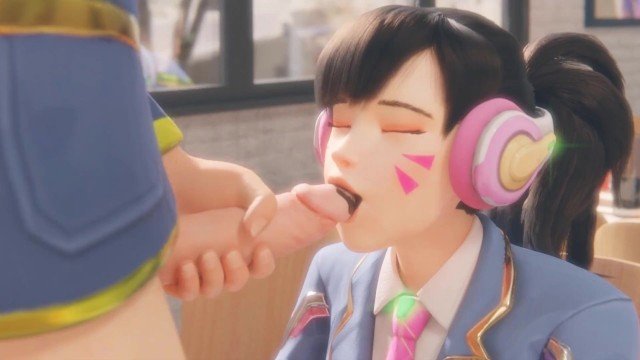  【3D】 学校女孩帮我口交手淫和肛门硬性交 