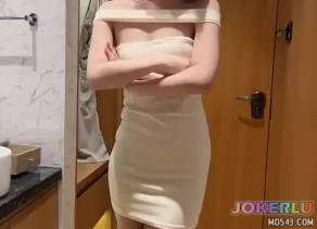  白色包臀裙制服肉丝高跟 深情小K